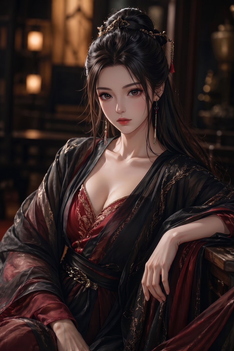 Elegant Wuxia Noblewoman Portrait — Sora 2 Prompt